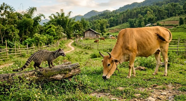 Có nên chuyển từ nuôi Bò sang nuôi Cầy Hương?