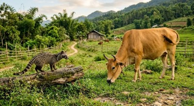 Nuôi Cầy Hương hay nuôi Bò : mô hình nào hiệu quả kinh tế hơn